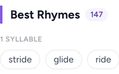 Rhyming Dictionary